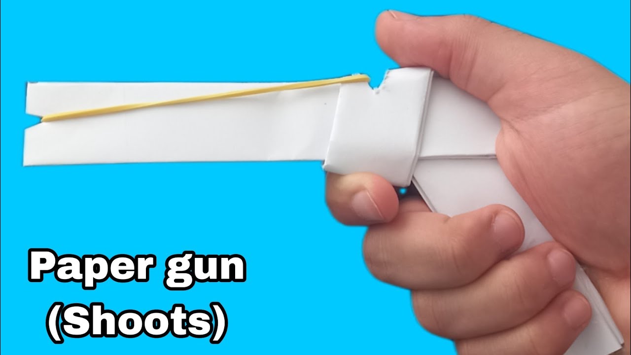 How to make a Paper gun that Shoots very easy YouTube