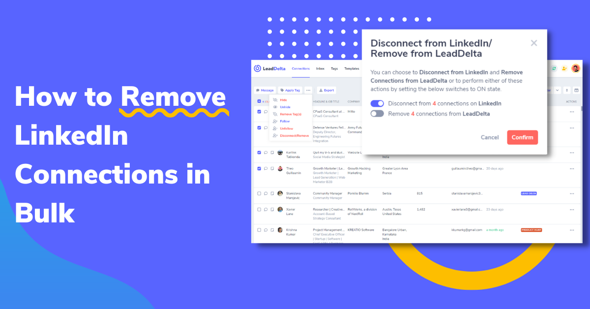 How to Remove LinkedIn Connections in Bulk