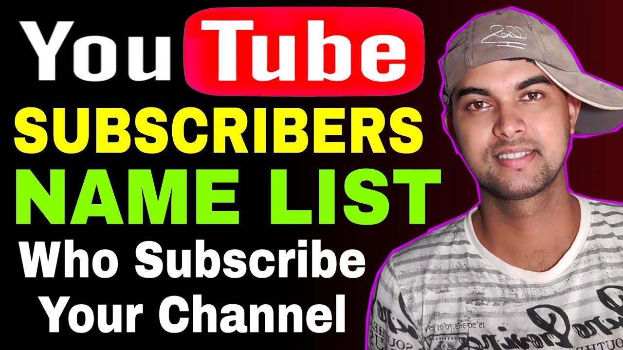 How To See Who Subscribed My Youtube Channel Easy to See Your YouTube