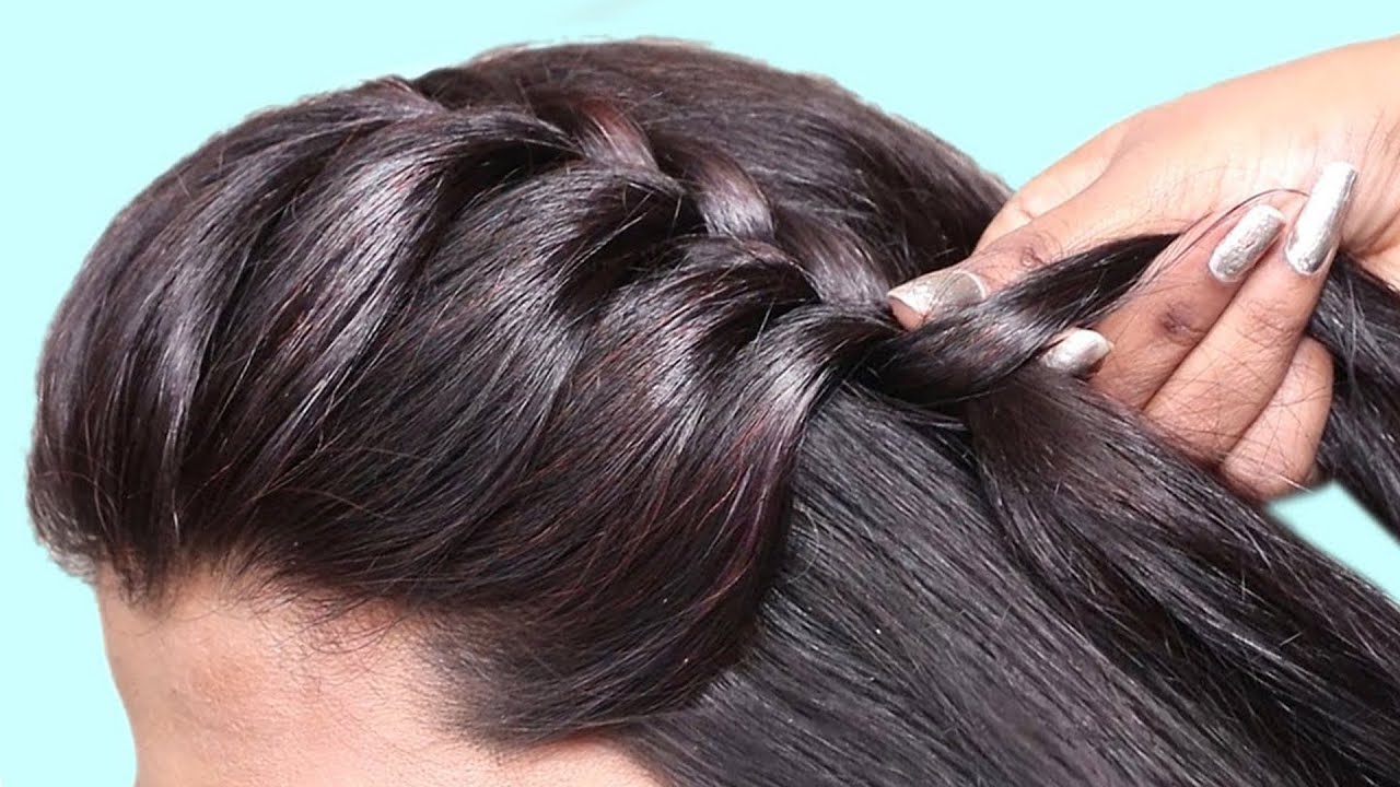 Easy Everyday Side Puff Hairstyle How to Put Pins for Long Lasting