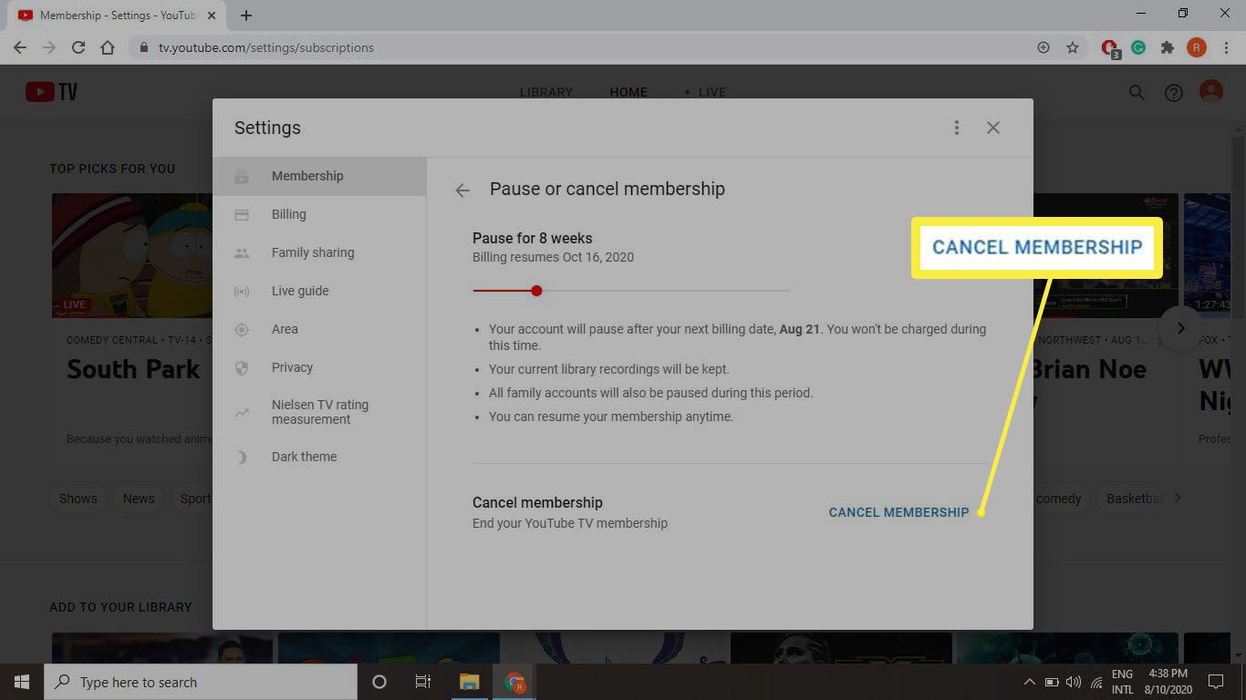 How to Cancel YouTube TV