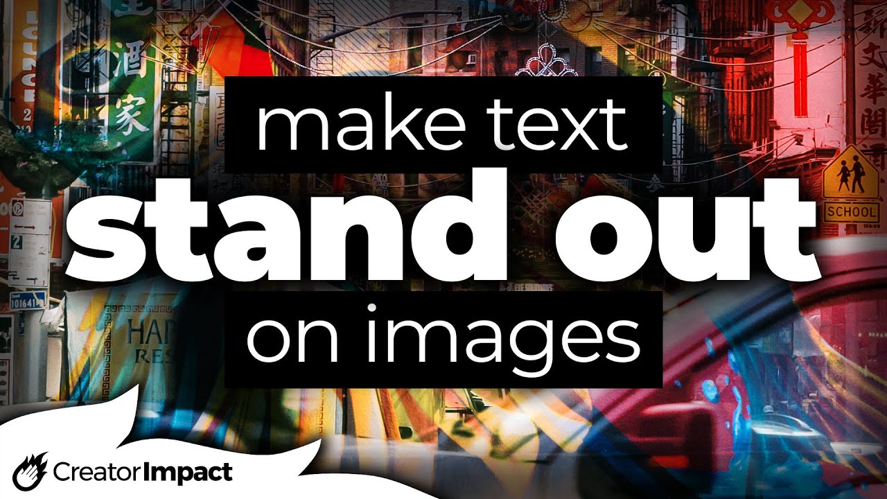 Tips to make Text Stand out on Images Social Media Design Graphic