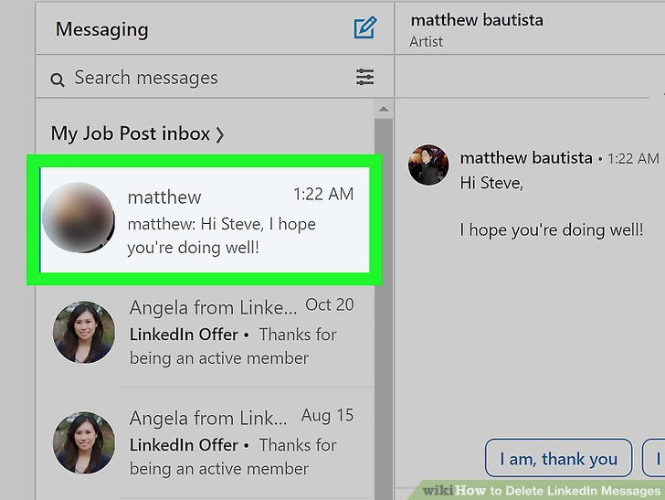How to Delete LinkedIn Messages 6 Steps with Pictures wikiHow Tech