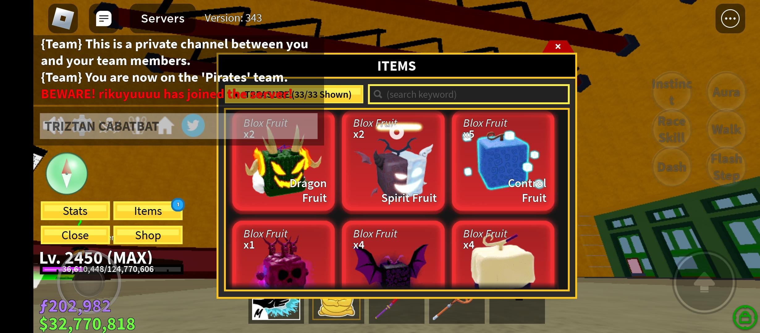 Trading for perms Perm portal rbloxfruits