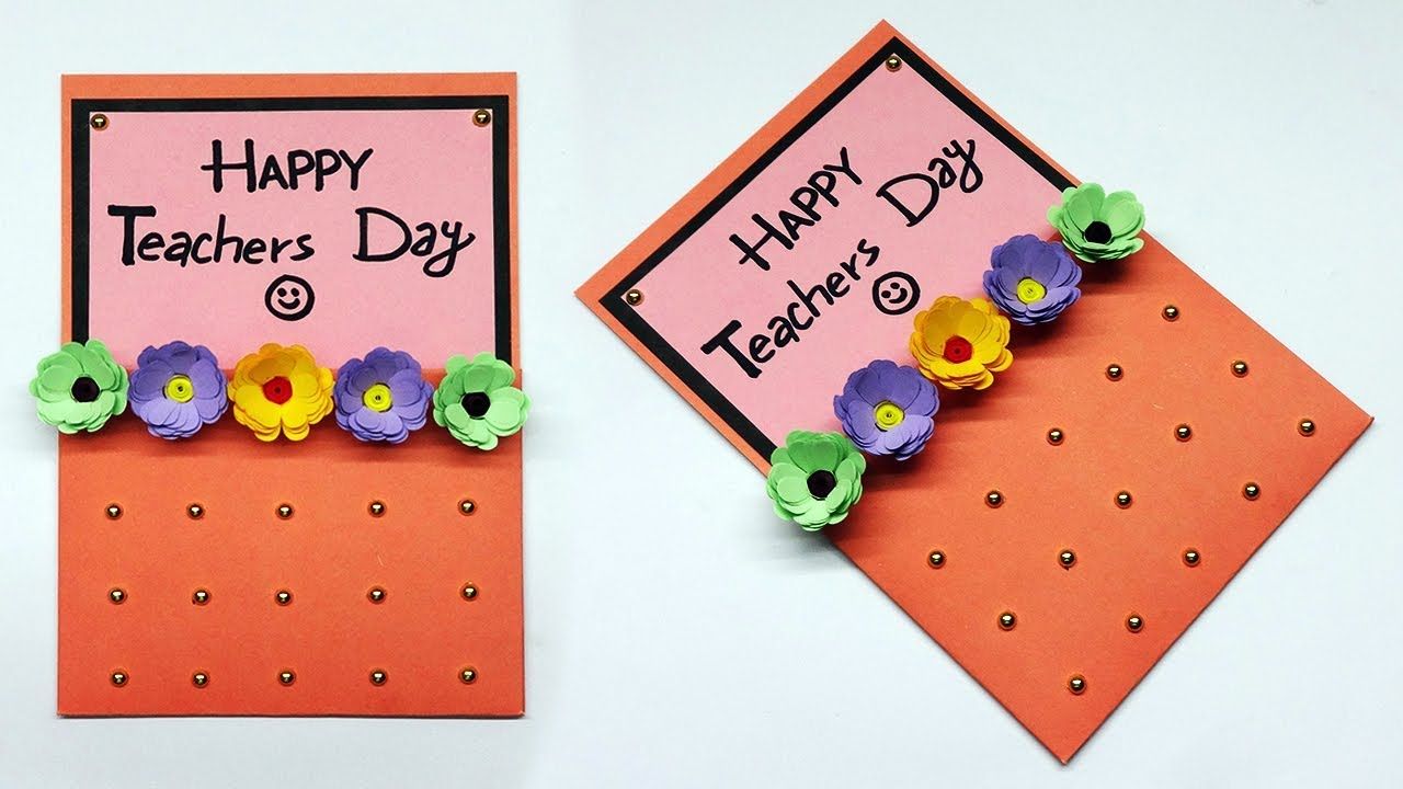 Simple Handmade Teachers Day Cards