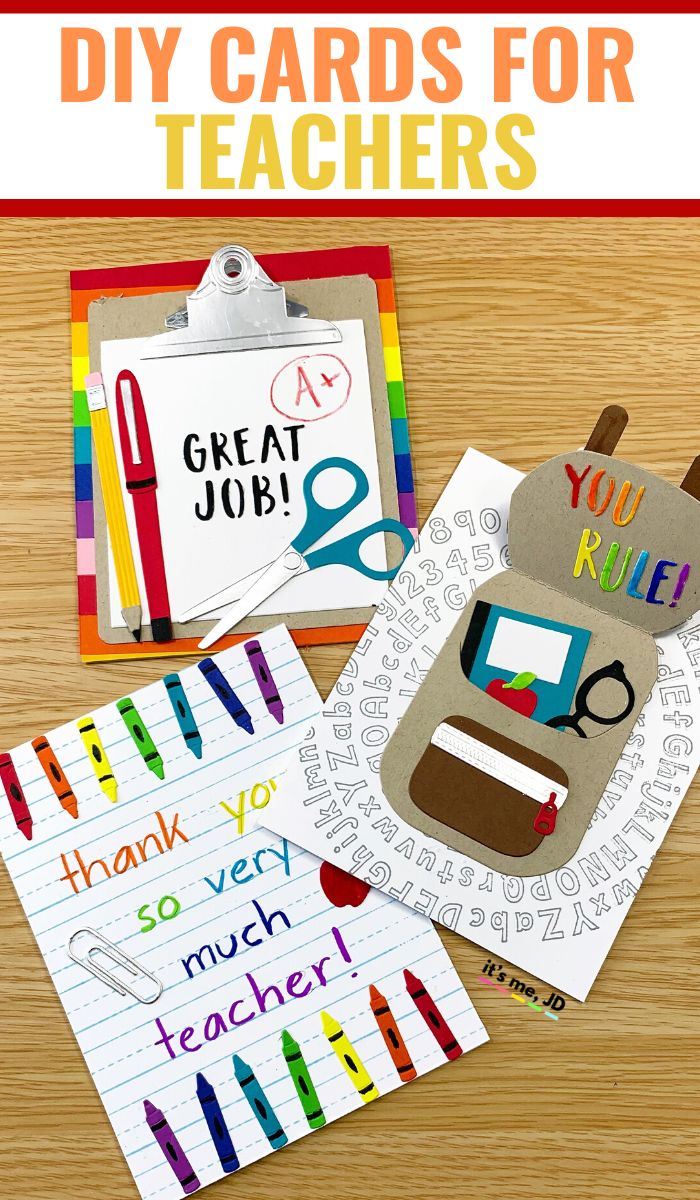 DIY Cards For Teachers Easy Handmade Teacher Card Ideas Diy cards
