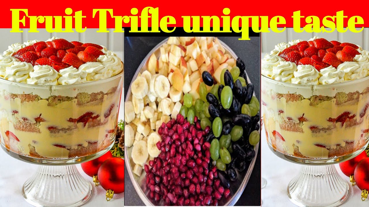 Fruit Trifle recipe unique taste how to make fruit Trifle recipe