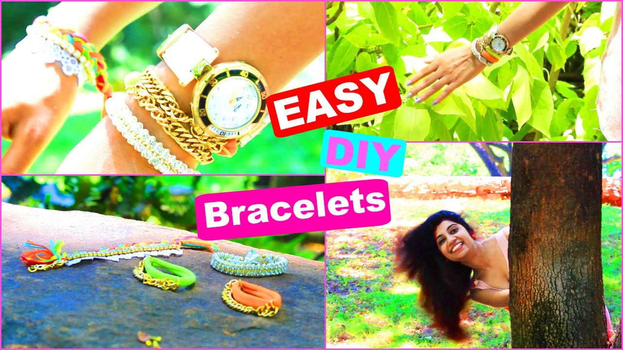 DIY Bracelets tutorial 3 Easy DIY Bracelets projects YouTube