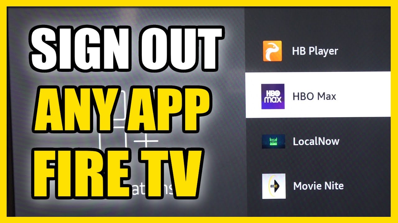 How to SIGN OUT of Youtube Netflix HBO Disney on Amazon FIRE TV