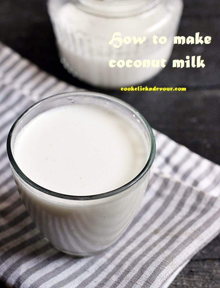 How to make coconut milk recipe with fresh coconut
