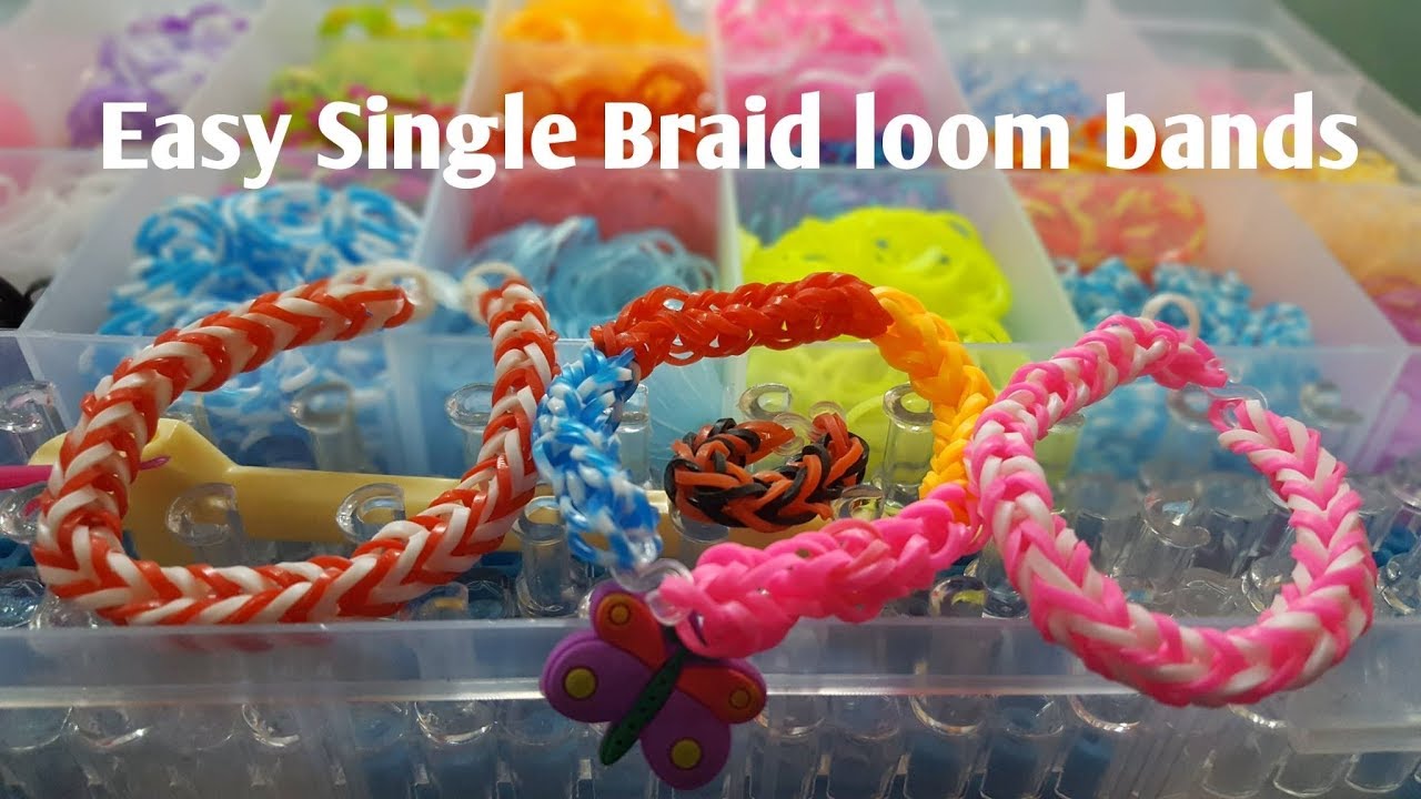 How to make FRIENDSHIP BANDS with rubber bands rainbow loom bands