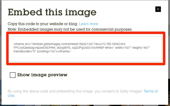 Getty Images Offers Millions of Photos for Free Embedding