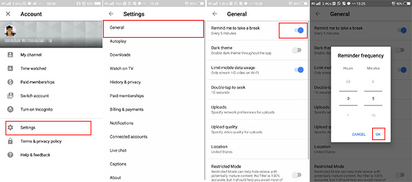 How to Set Time Limits on YouTube for Your TV