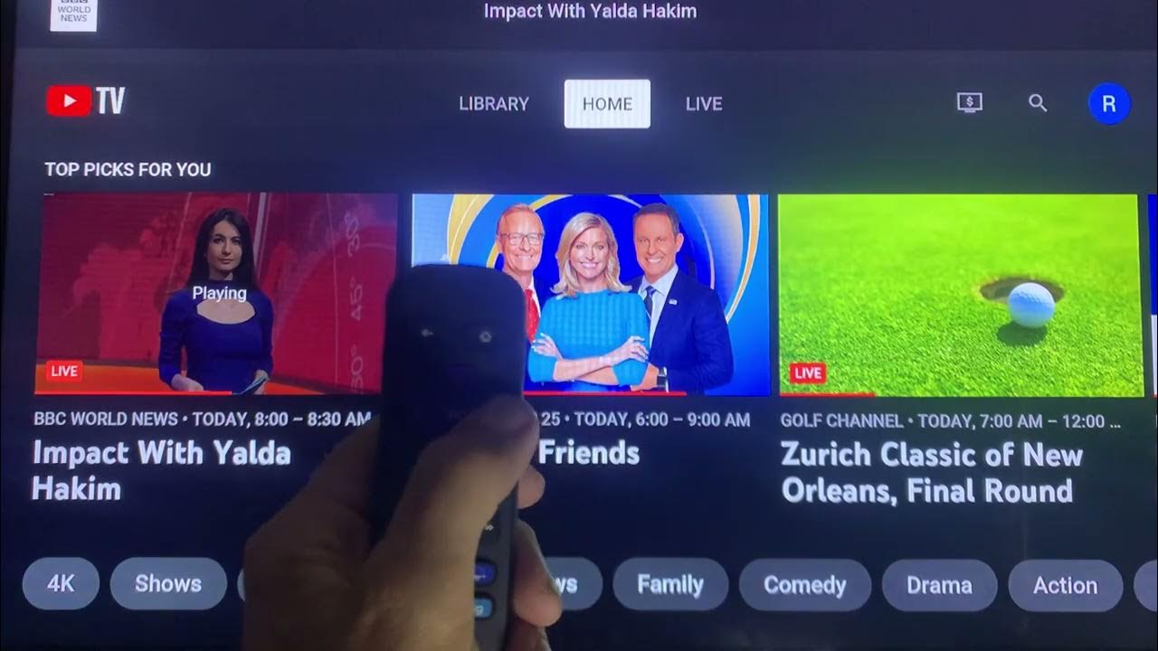 Basic YouTube TV guide YouTube