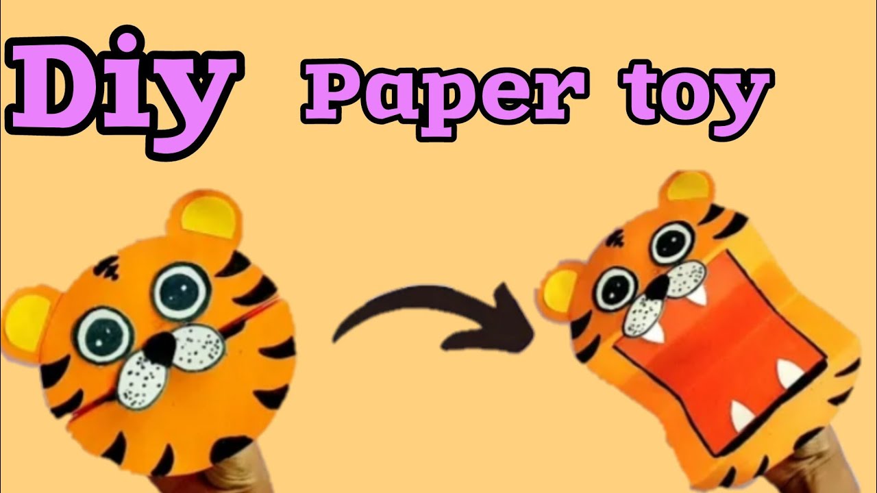 DIY kids craft how to make paper toys YouTube
