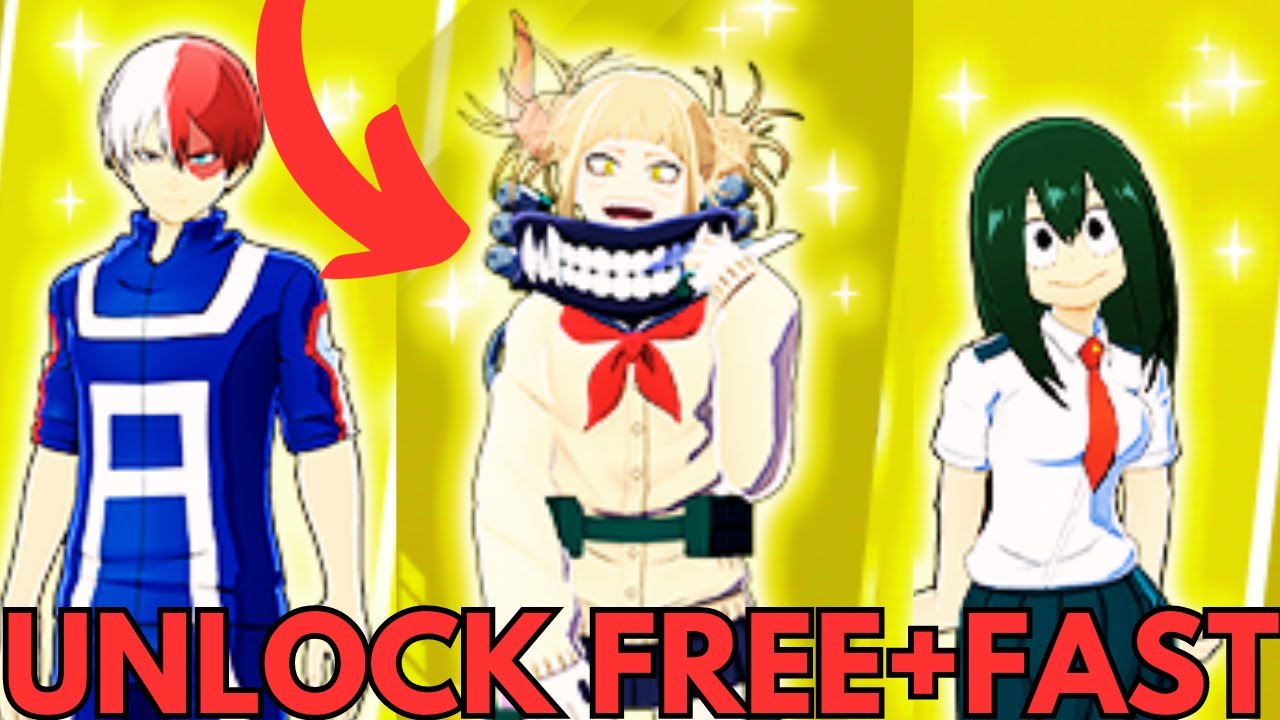 My Hero Ultra Rumble How to Unlock Characters FREE AND FAST YouTube