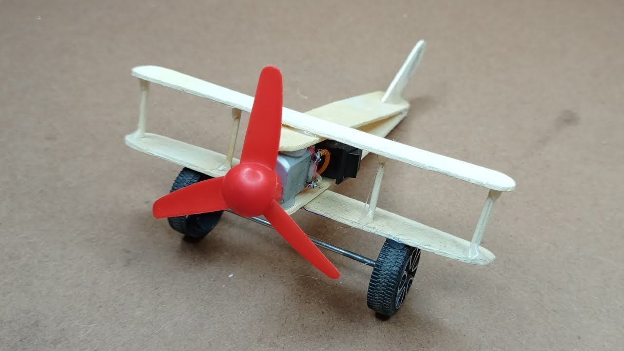 How to make a Plane with dc Motor Diy homemade rc plane rcplane