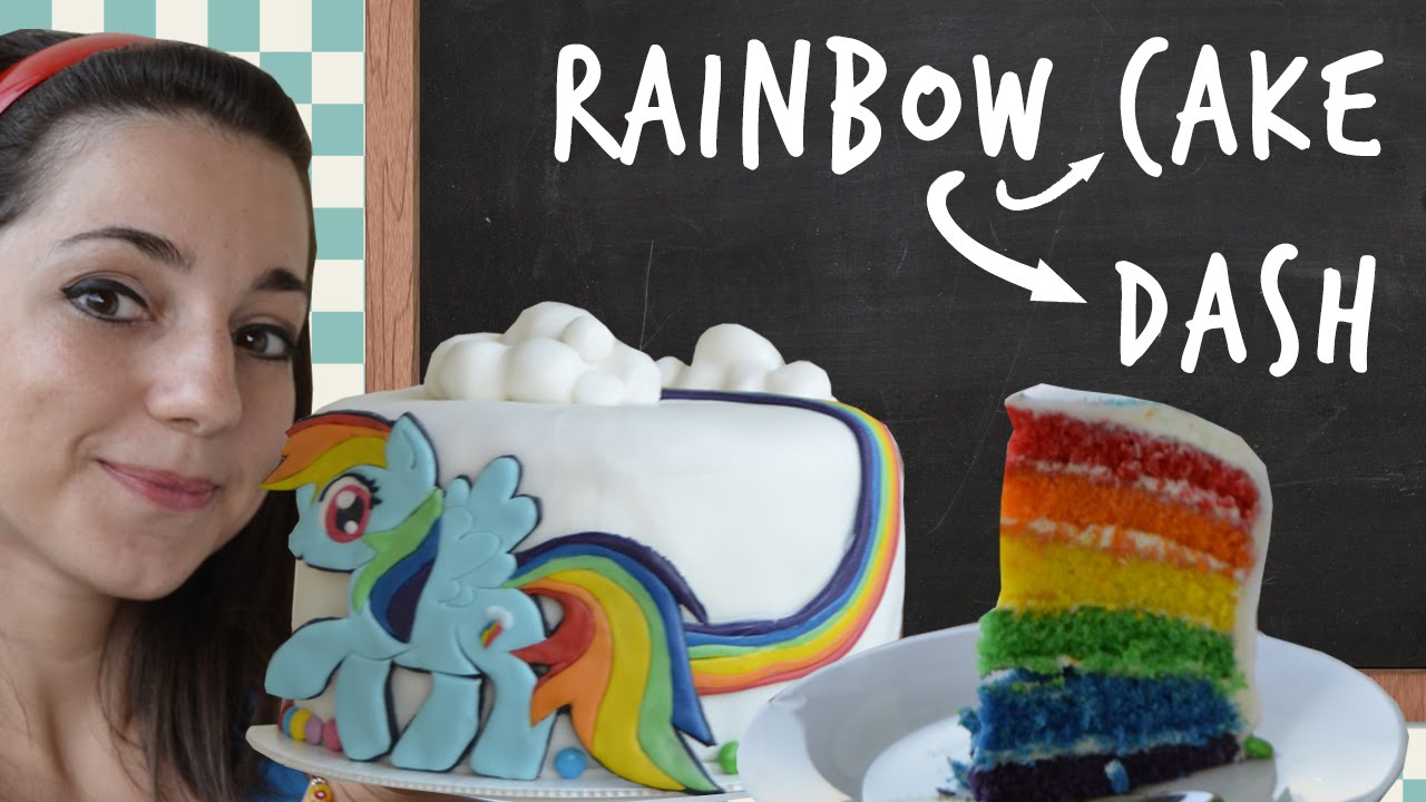 Rainbow Cake Rainbow Dash Nerd Kitchen YouTube