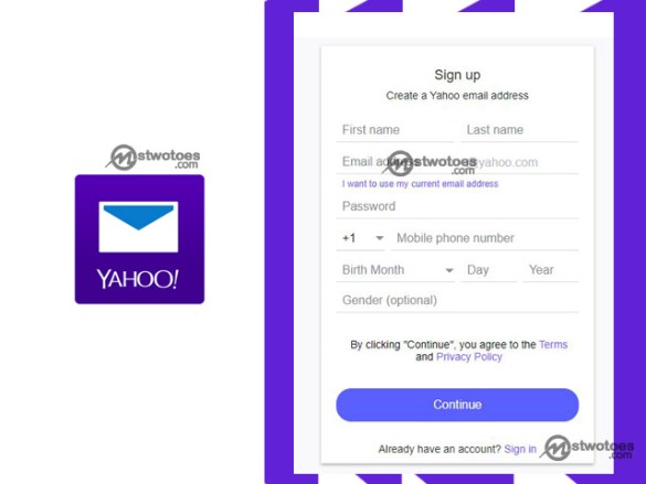 Creation of Yahoo Account How To Create a New Yahoo Email Account