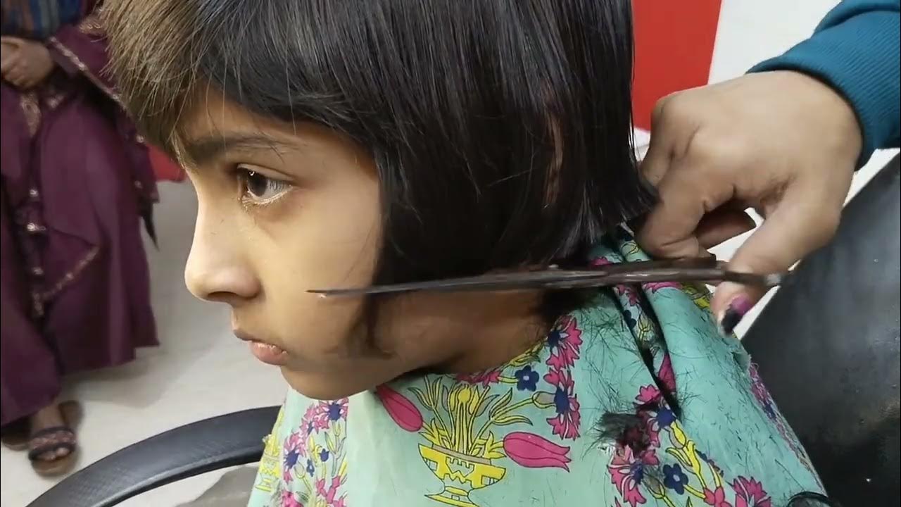 How To Cut Baby Girl Hair Cutting Easy Way Step By Step YouTube