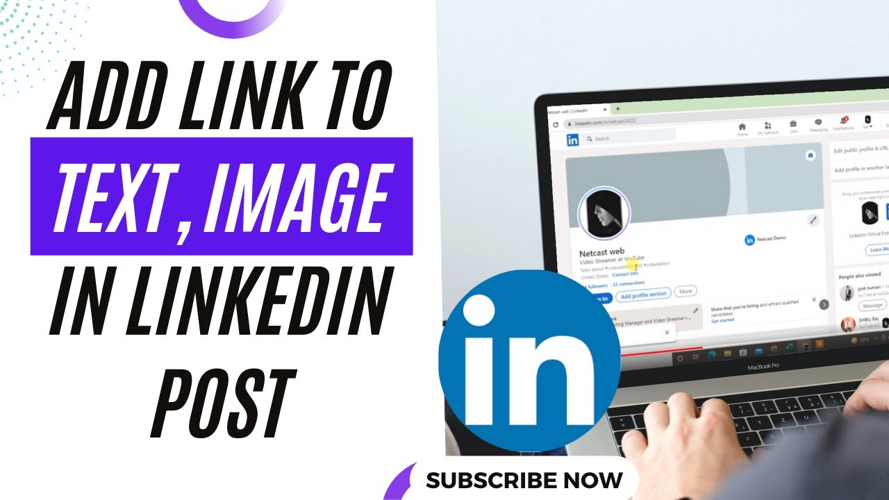 How to Add Link to TextImage in LinkedIn Post YouTube