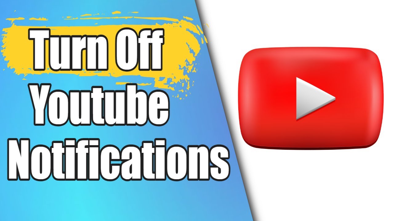 How To Turn Off Youtube Notifications YouTube
