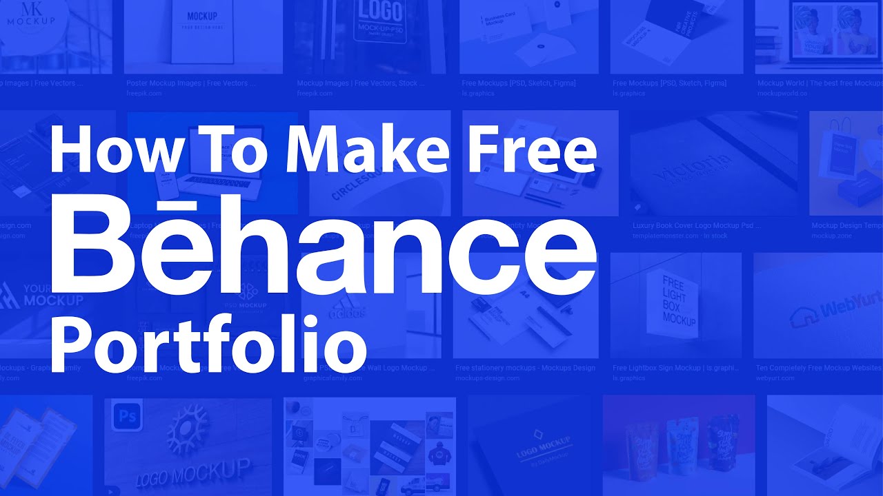 How To Make A Free Behance Portfolio In 5 Minutes YouTube