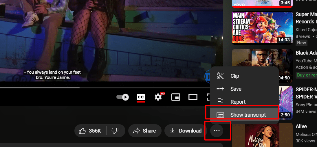 Learn how to download the subtitles of youtube videos