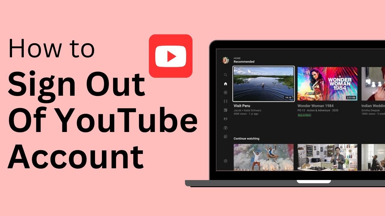 How To Sign Out Of YouTube Account YouTube