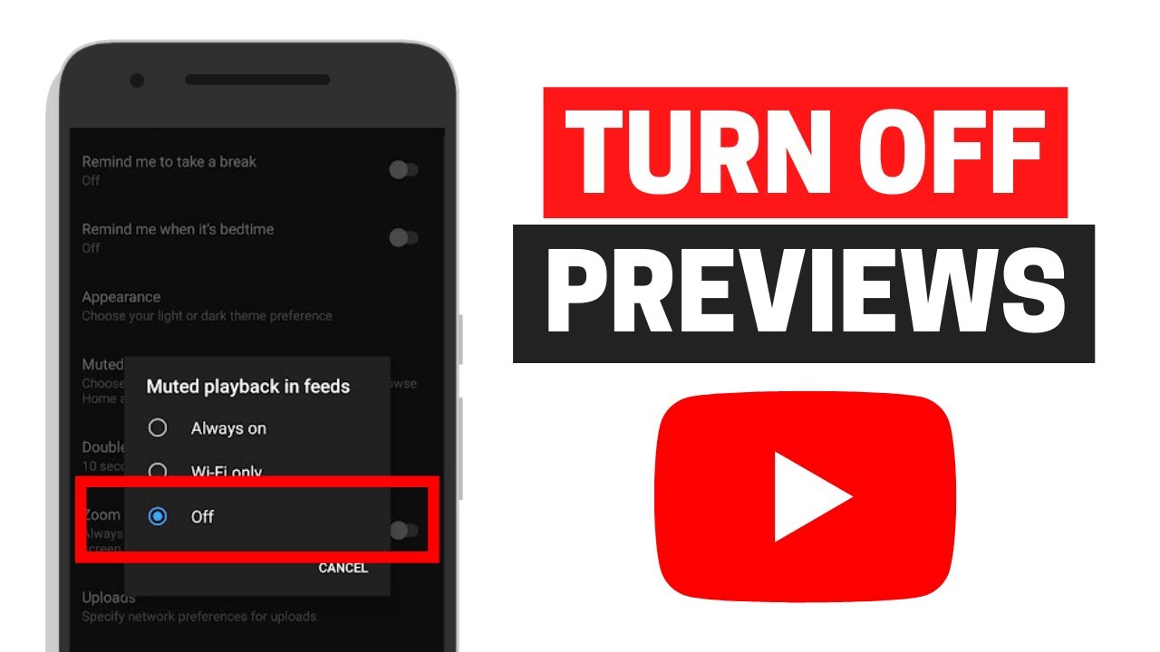 How to Disable YouTube Thumbnail Preview AndroidiOS YouTube