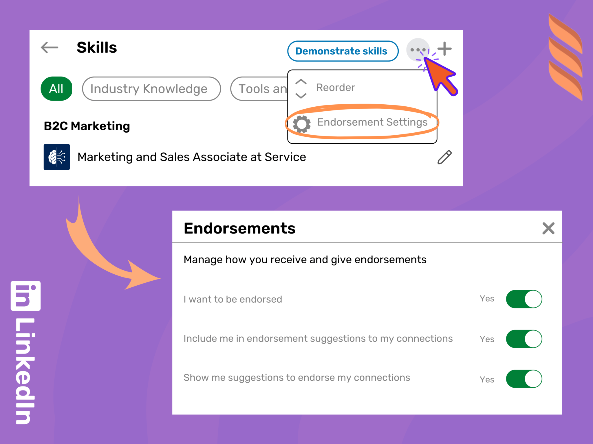 How to Endorse Someone on LinkedIn Examples Dripify