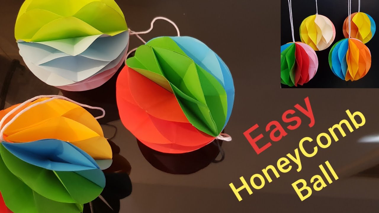 How to make paper ball Paper ornament for decoration paper