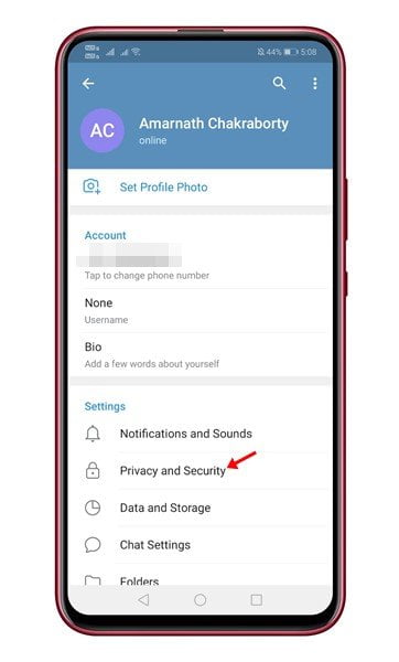 How to Enable TwoStep Verification On Telegram App