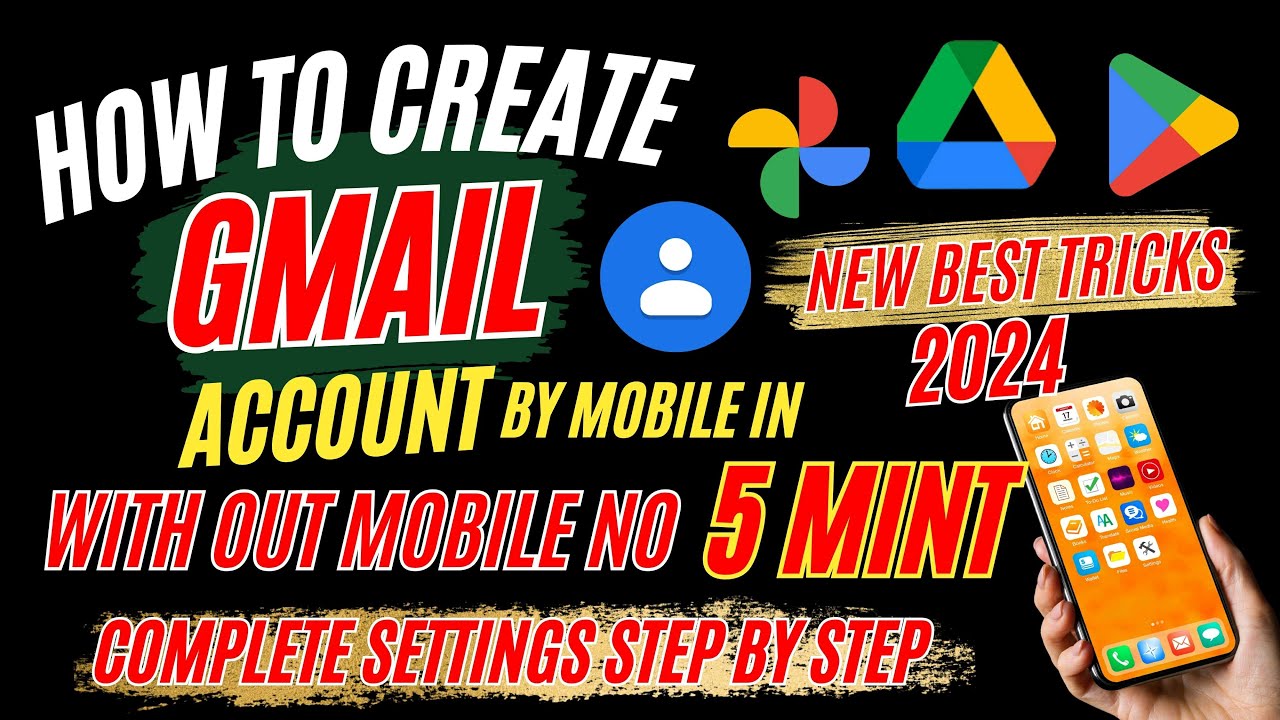 how to create a gmail account without phone number gmail account