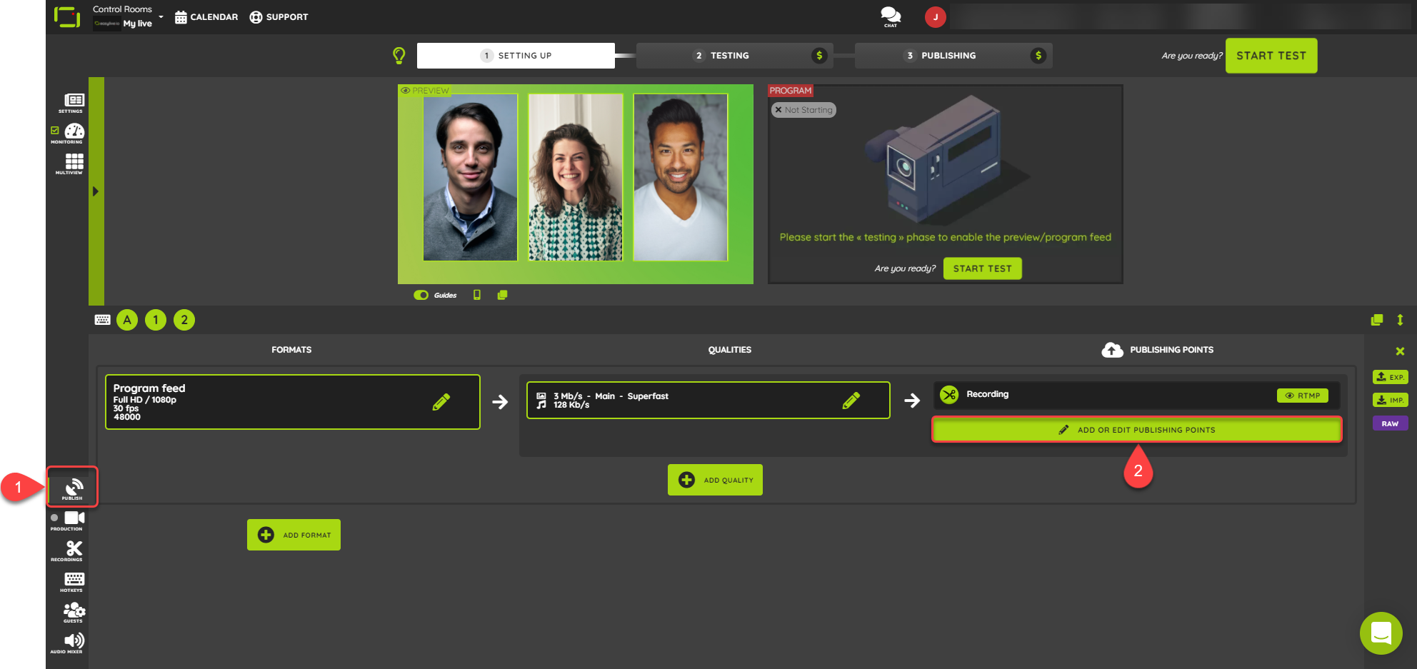 Dailymotion easyliveio Your allinone live streaming production