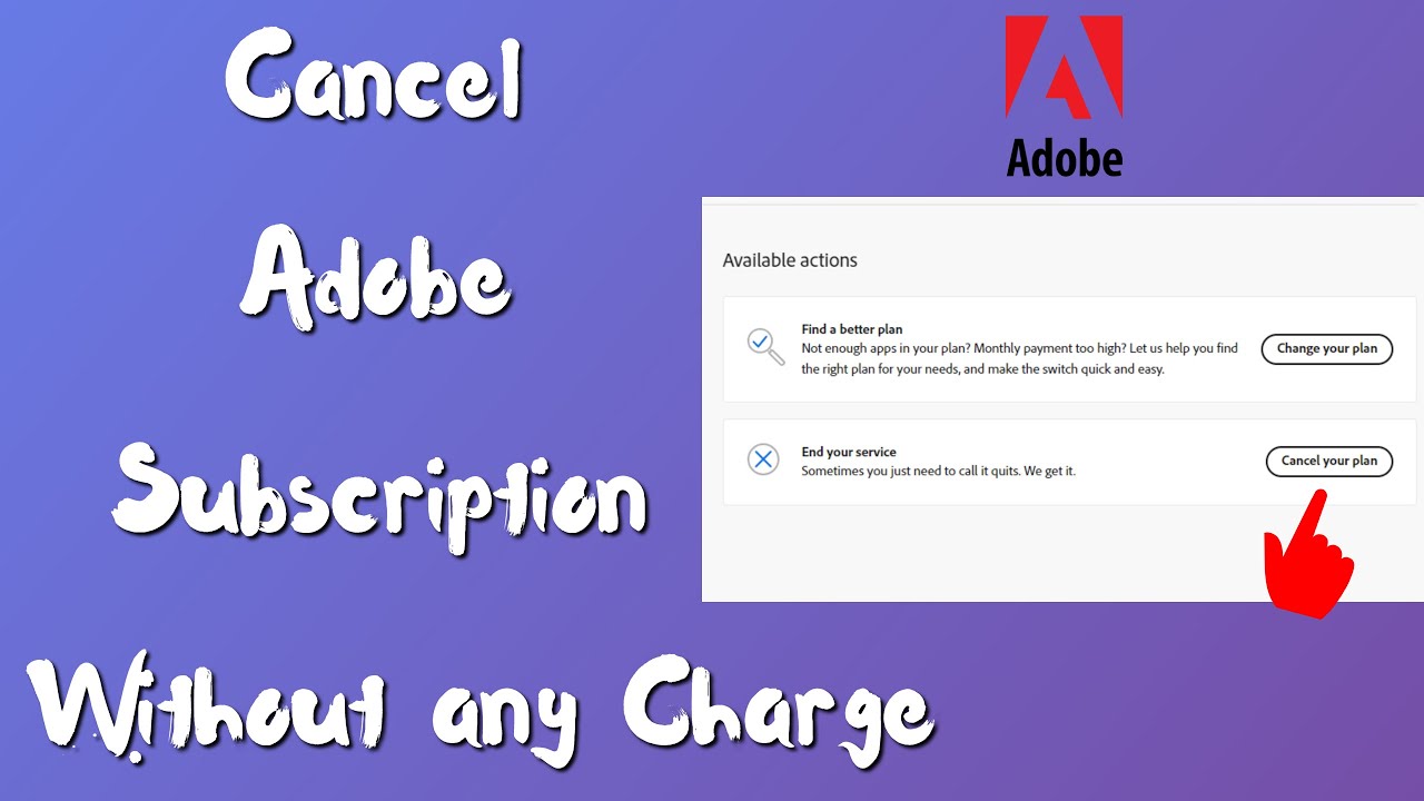 How To Cancel Adobe Subscription 2024 YouTube