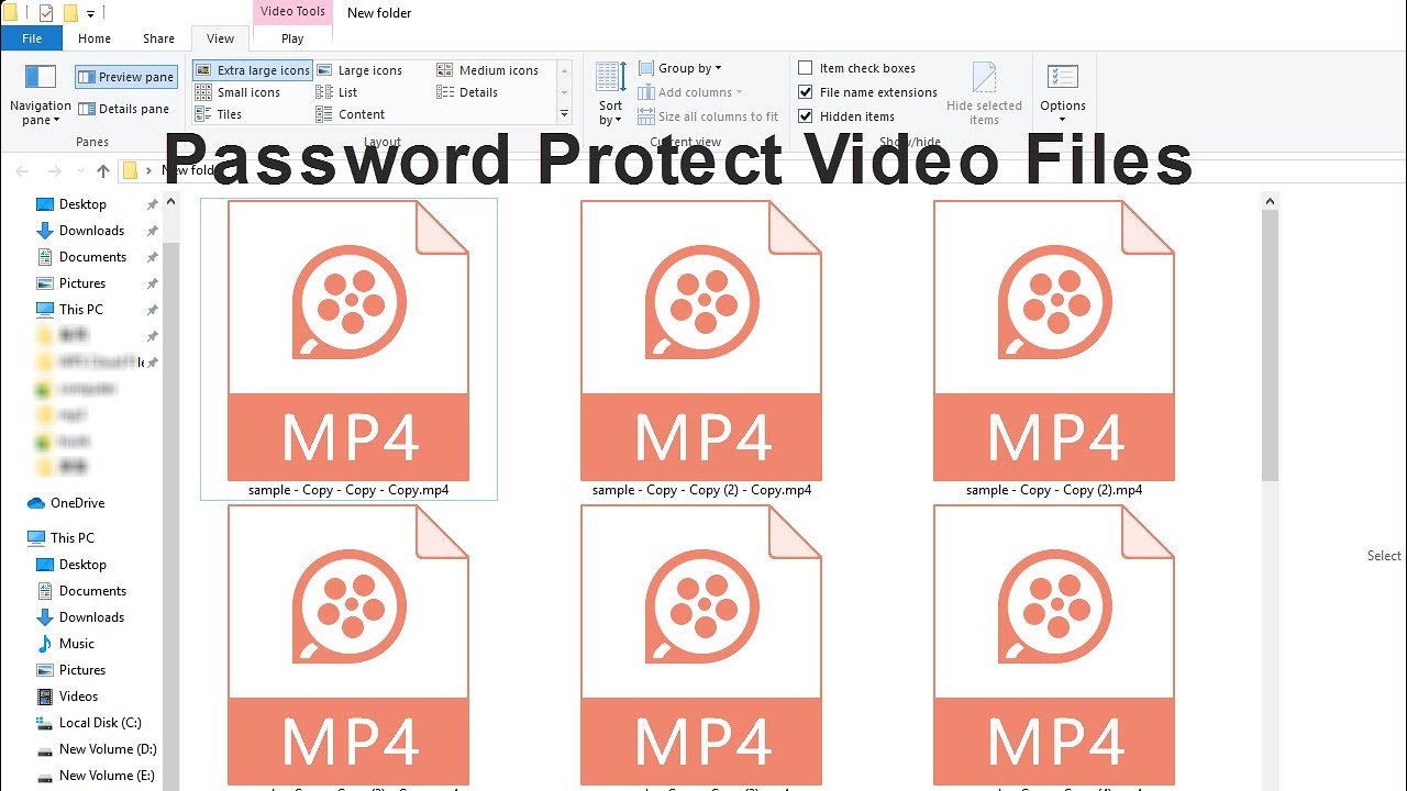 4 Ways How to Password Protect an MP4 Video File in Windows 10 YouTube