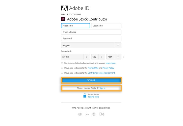 how do i find adobe stock contributor named storm
