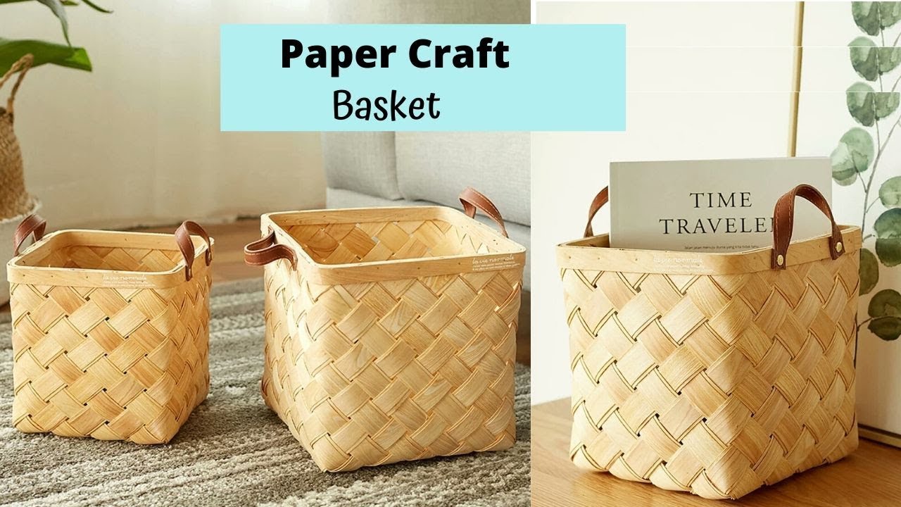 Paper Craft Basket How to Make Easy Paper Craft Basket From Brown