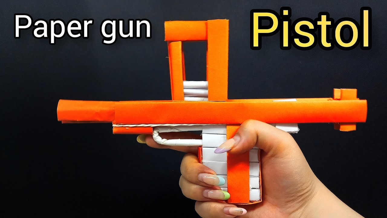Origami Pistol gun how to make a paper Pistol gun upper side
