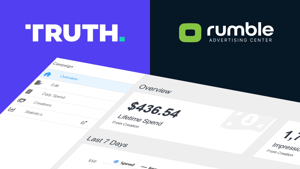 Truth Social Joins Rumbles Ad Platform as First Publisher Rumble