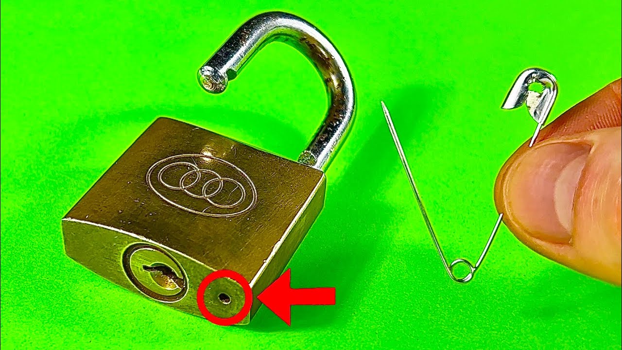 3 ways to open a lock How to open a lock without key YouTube