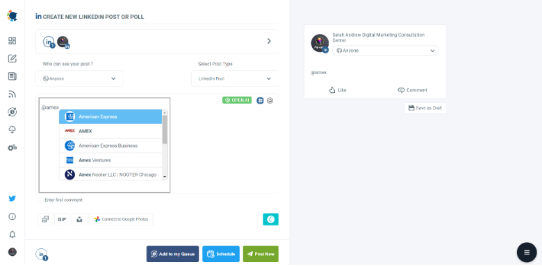 How to tag a Company Page on LinkedIn Posts