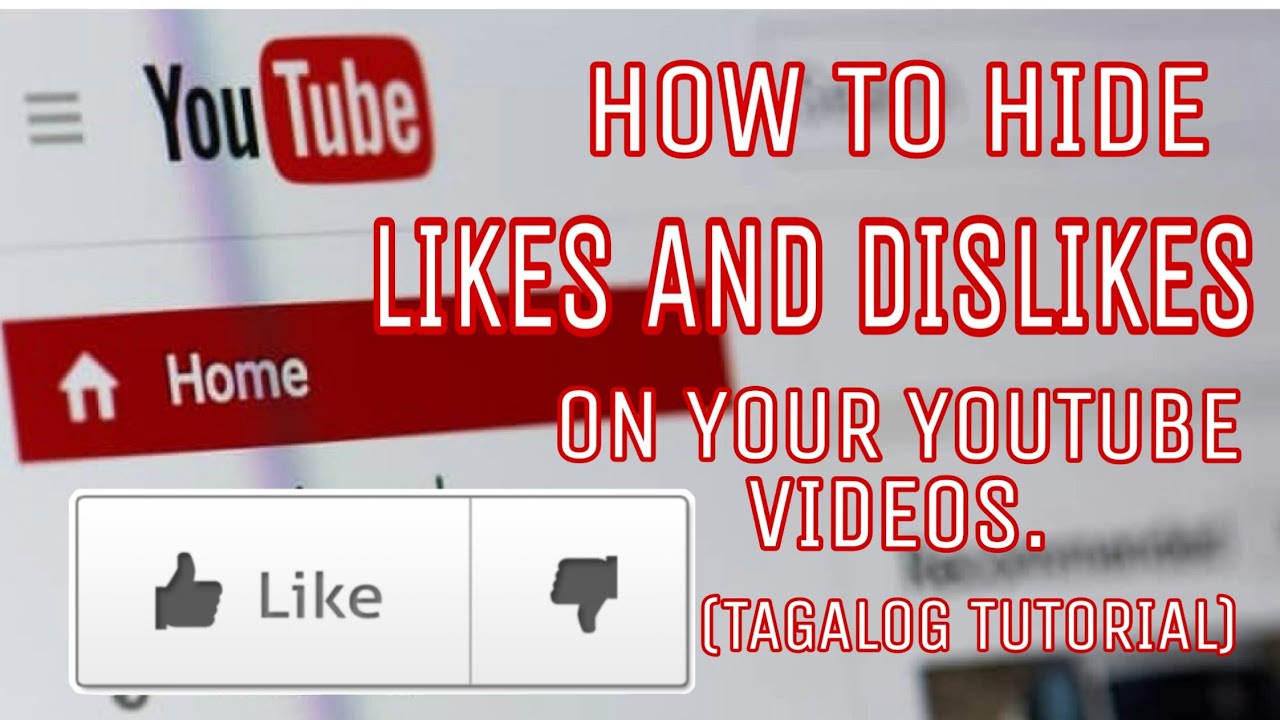 How to HIDE Likes Dislikes Ratings on your Videos YouTube