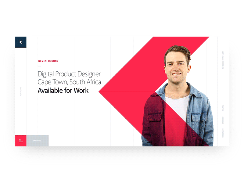 Portfolio Intro Animation in 2024 Portfolio website design Creative
