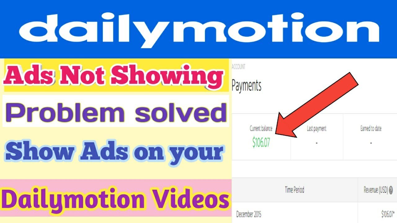 How to get Ads in Dailymotion videos Dailymotion Ads not showing