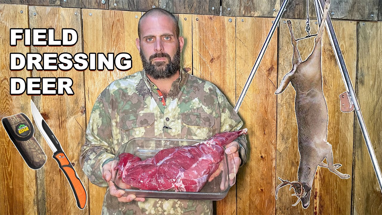 Field Dressing a Deer with Outdoor Edge Disposable Blade Hunting Knives