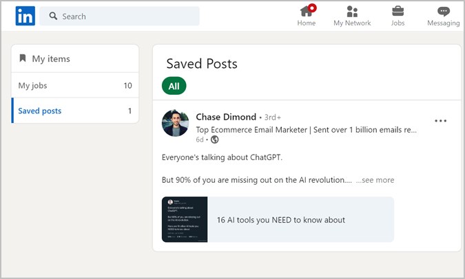 How to Find Saved Posts and Jobs on LinkedIn on Mobile and Desktop