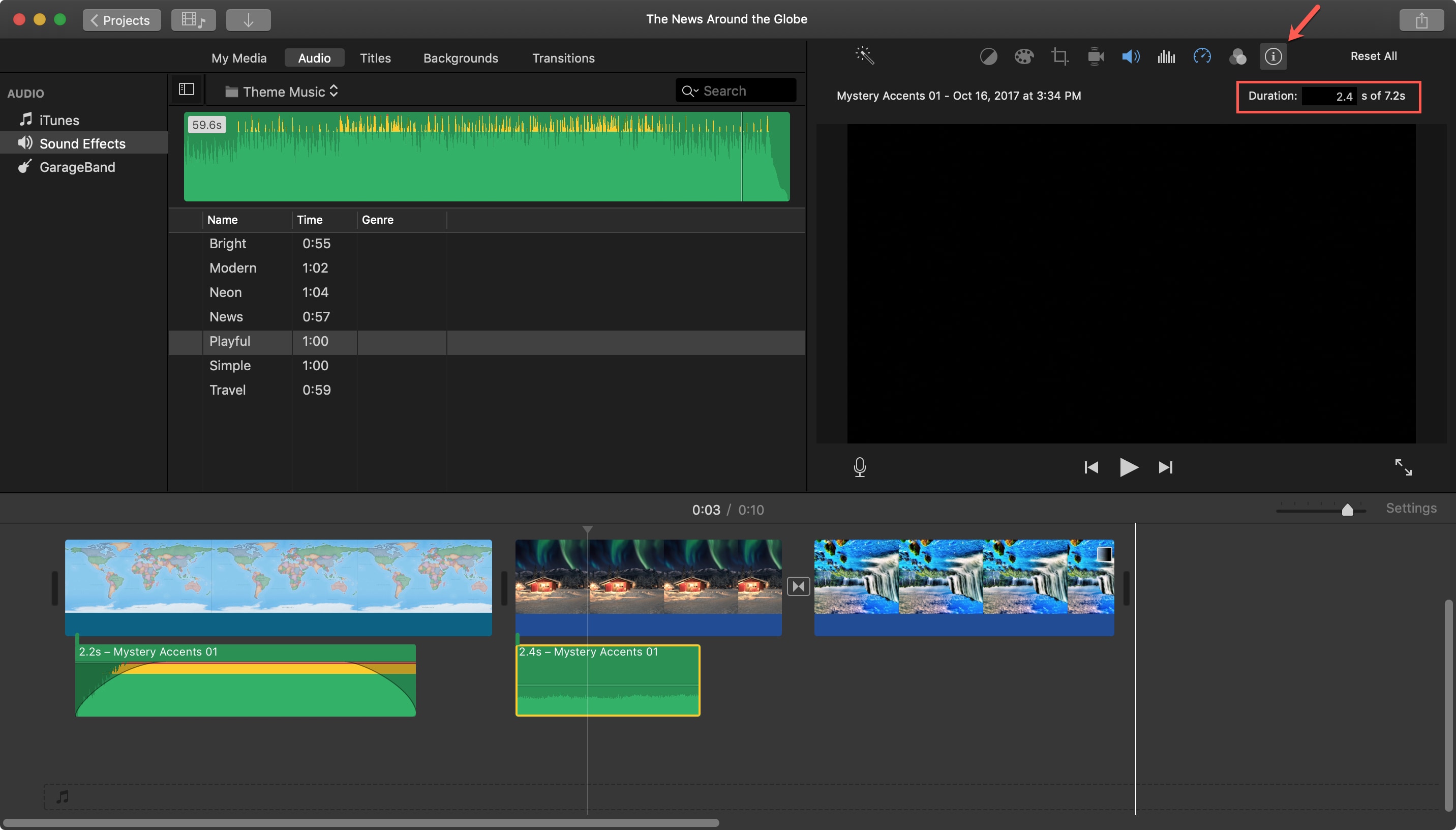 How to edit trim and adjust audio clips in iMovie