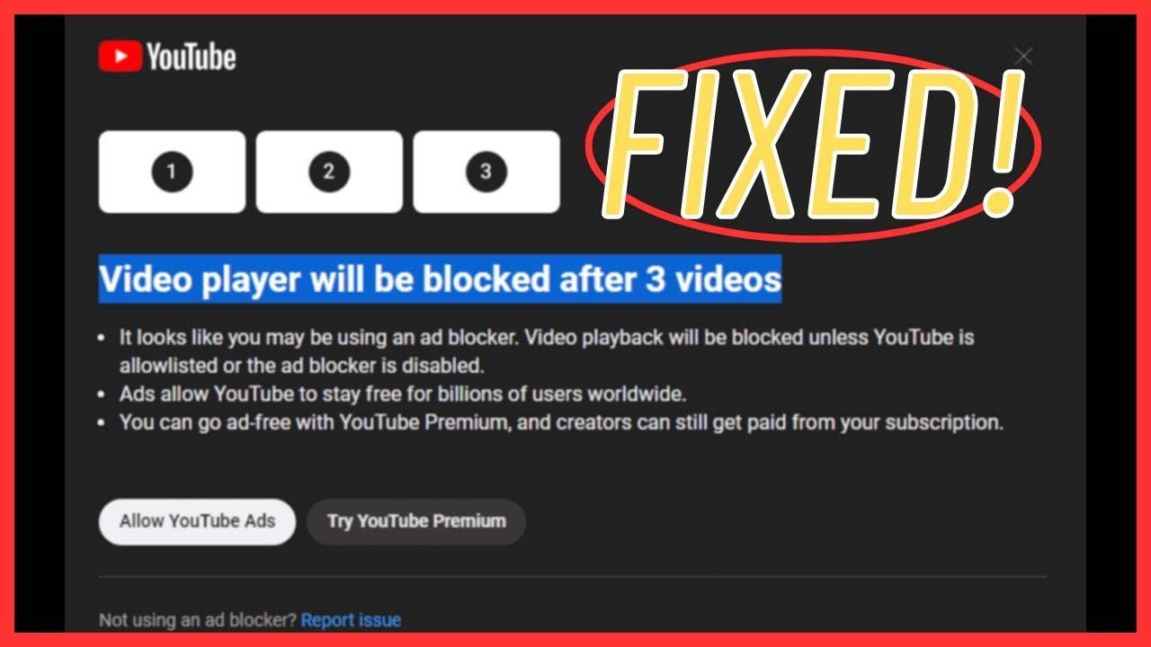 How to bypass YouTube AdBlock detection YouTube
